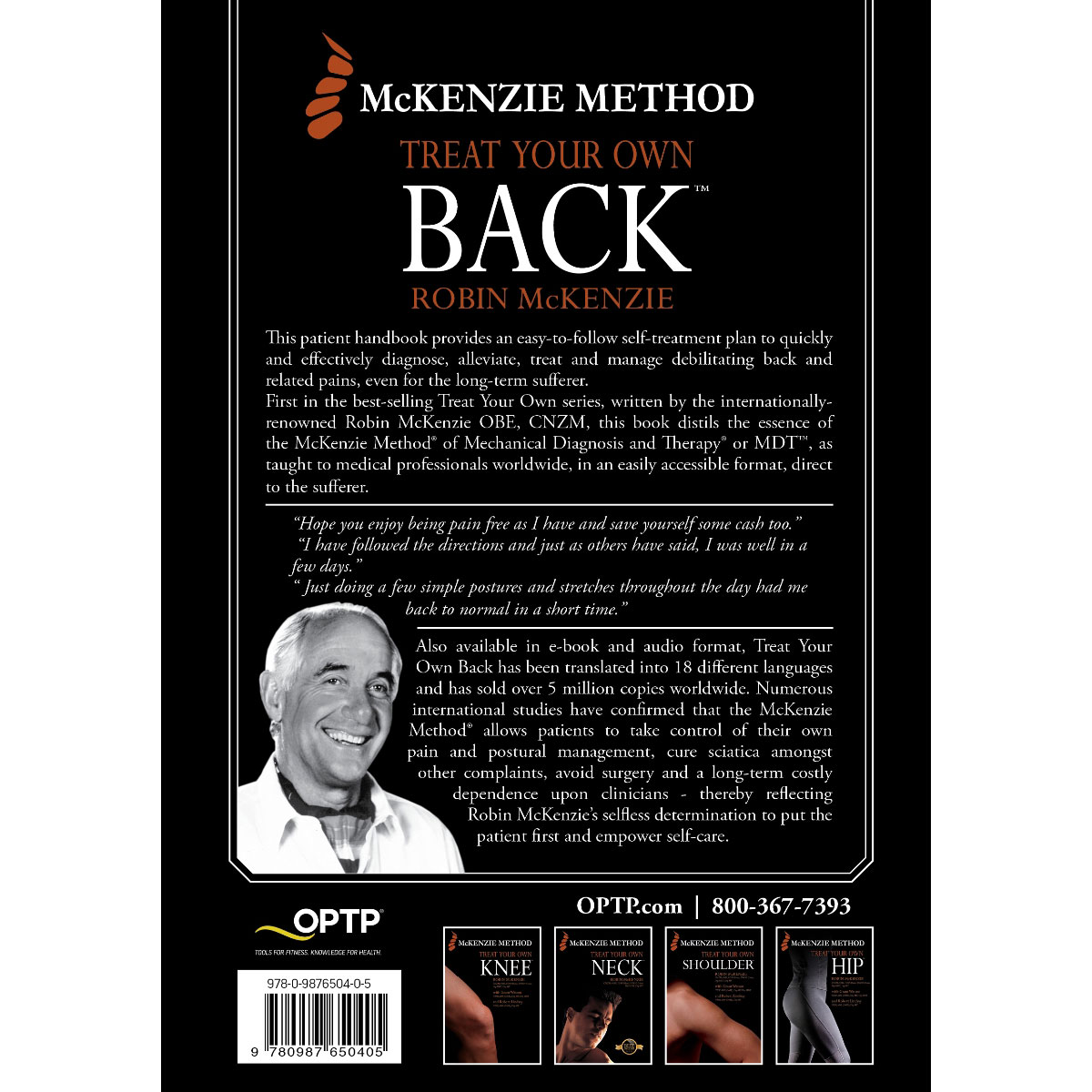 Treat Your Own Back and McKenzie Lumbar Roll Set