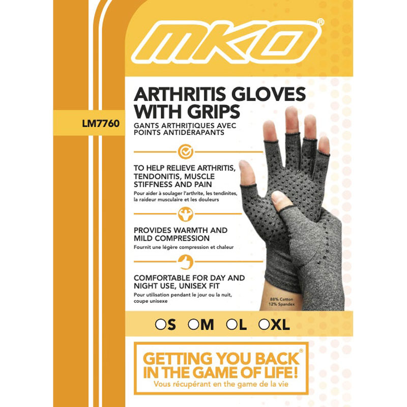 MKO Arthritis Gloves with Grips LM7760