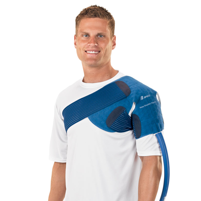Breg Polar Care Wrap on Shoulder pad for Cube