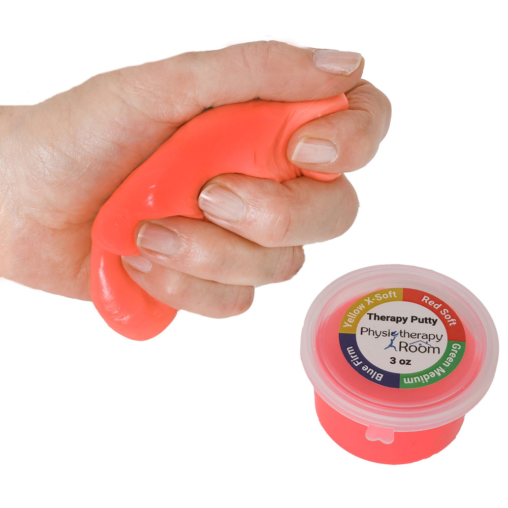 Physiotherapy Room Exercise Therapy Putty Red - Soft 3 oz - Single