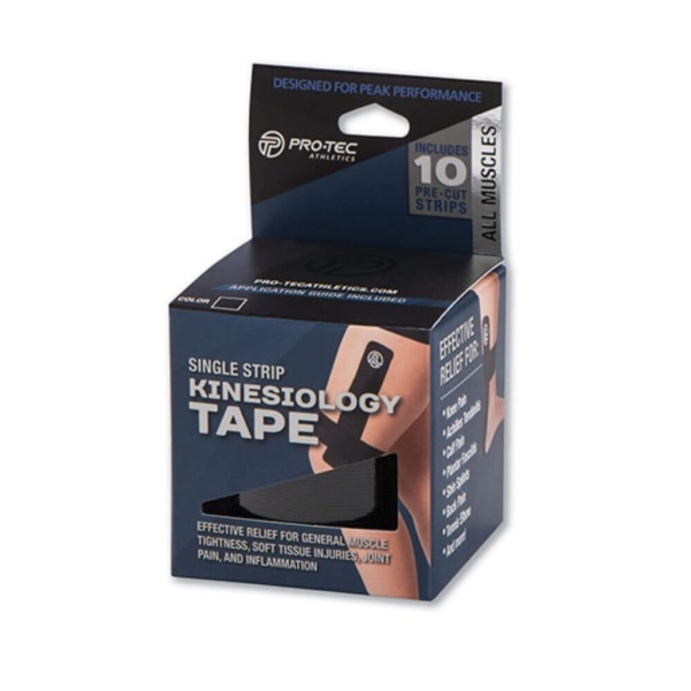 Pro-Tec Single Strip Pre-Cut Kinesiology Tape