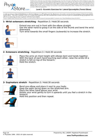 Lateral Epicondylitis (Tennis Elbow) Exercises
