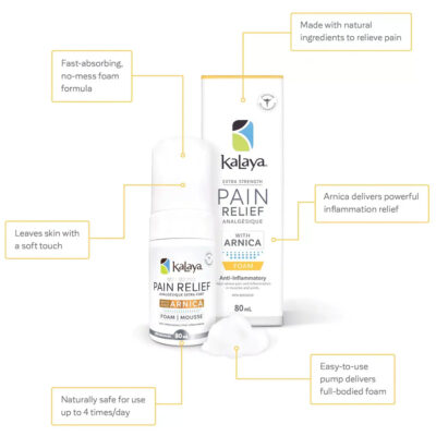 KaLaya Extra Strength Pain Relief Foam With Arnica