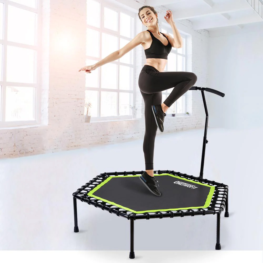 One Two Fit Green Silent 48" trampoline with handle Canada