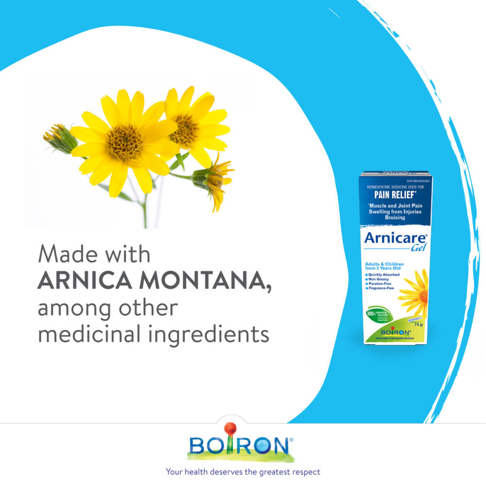 Boiron Arnicare Gel 75 g made with arnica for bruising