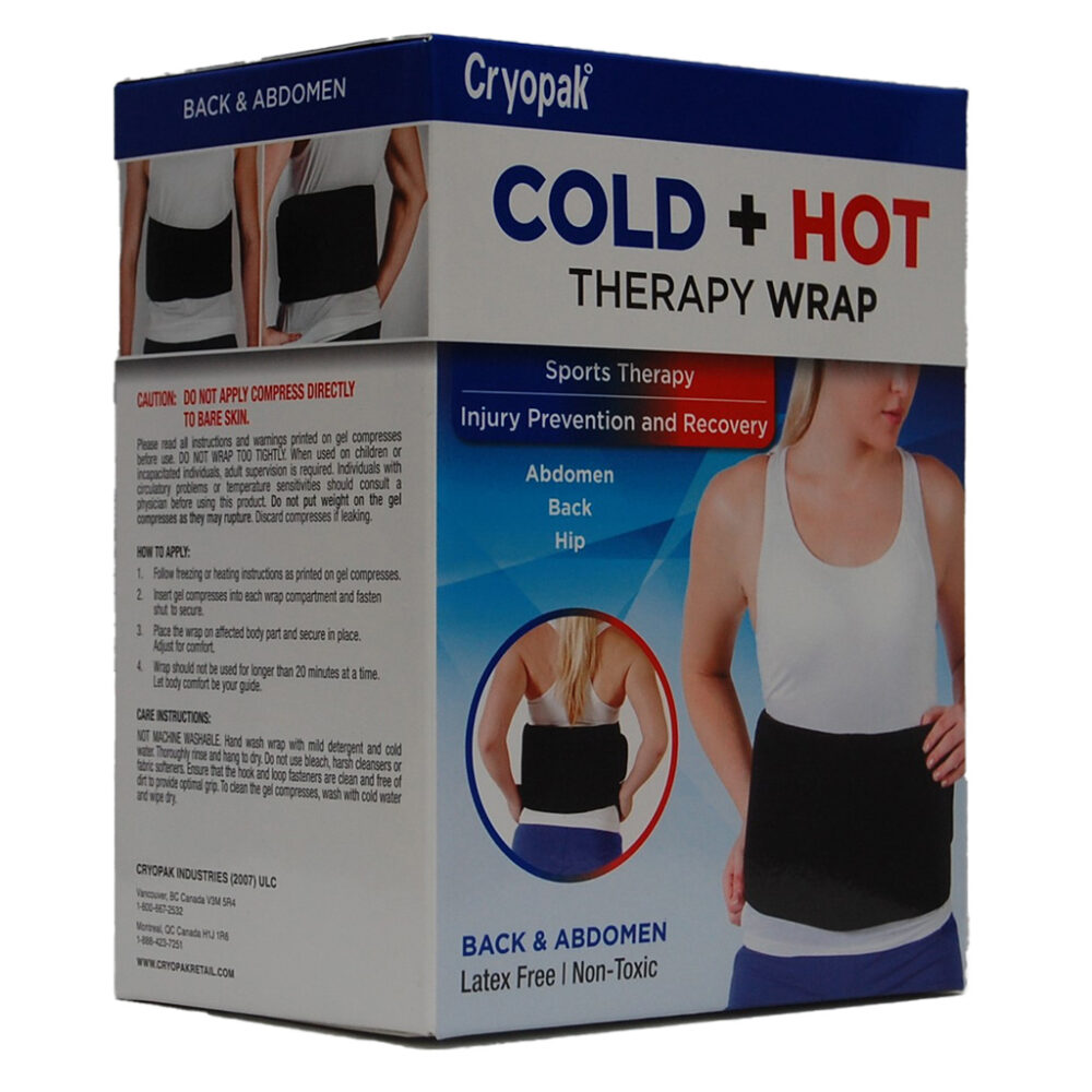 Cryopak Cold + Hot Therapy Wrap Back abdomen hip Canada FFHC87084