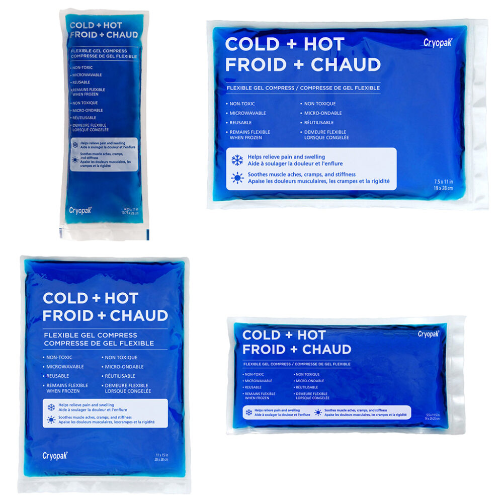 Cryopak Flexible Gel Compress Packs Made in Canada