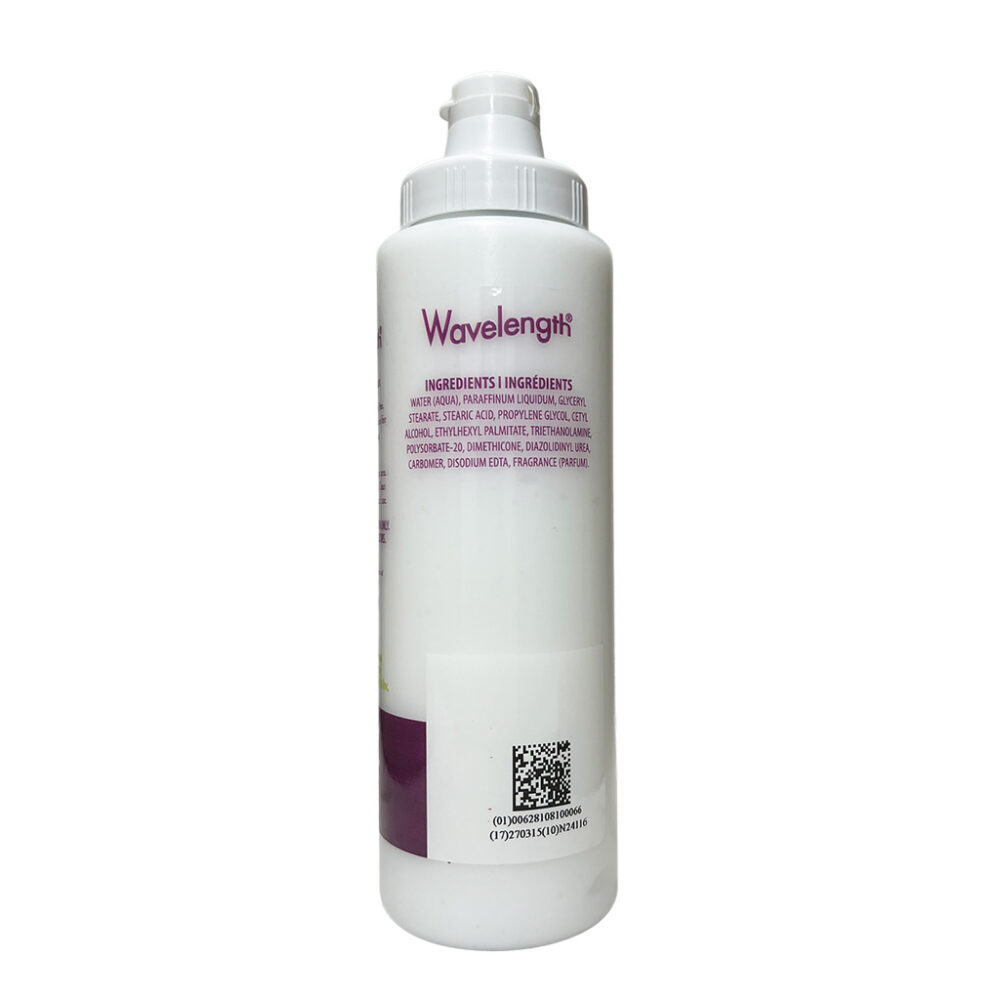 Wavelength Ultrasound Lotion 250 ml bottle side